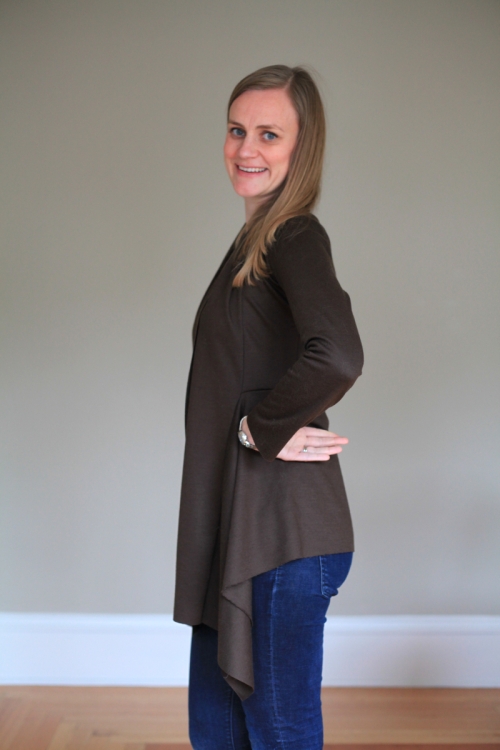 Sew Well - Style Arc Nina Cardigan in Mood Fabrics Italian Wool Jersey